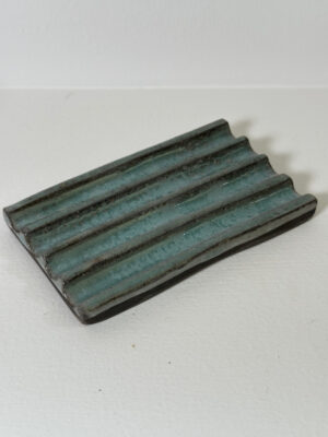 Vulcan Black Stoneware Soap Dish