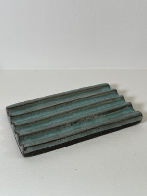 Vulcan Black Stoneware Soap Dish