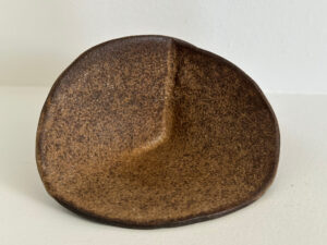 Vulcan Black Stoneware Candle Holder