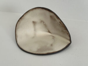 Vulcan Black Stoneware Candle Holder