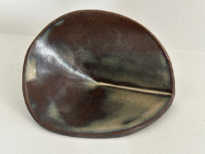 Vulcan Black Stoneware Candle Holder