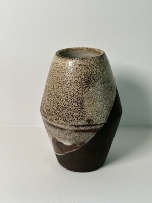 Decorative Vulcan Black Stoneware Vase