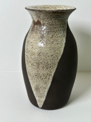 Decorative Vulcan Black Stoneware Vase