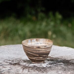 Marbled Stoneware Tea Cup/Dessert Bowl