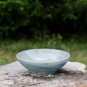 Large Marbled Porcelain Bowl