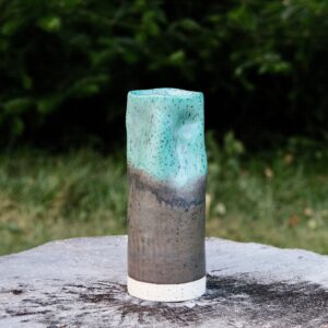 Stoneware Dimpled Vase