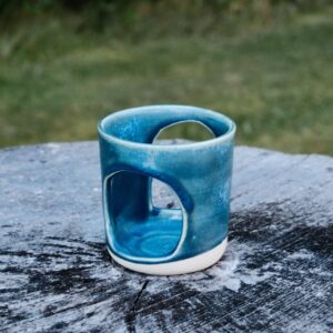 Stoneware Candle Holder