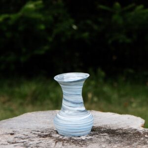 Wonky Marbled Porcelain Vase