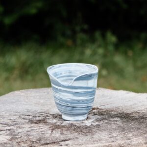 Marbled Uneven Porcelain Vase