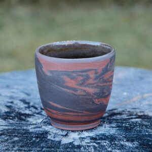 Marbled stoneware cups