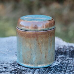 Stoneware Lidded Jar