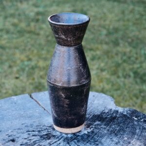 Angled Stoneware Vase