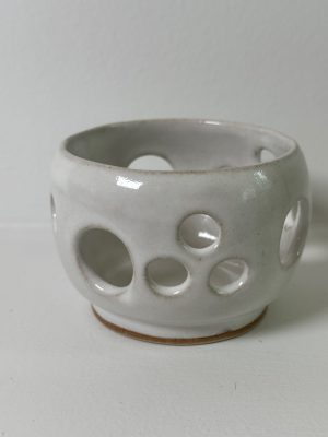 Mixed Stoneware Candle Holder