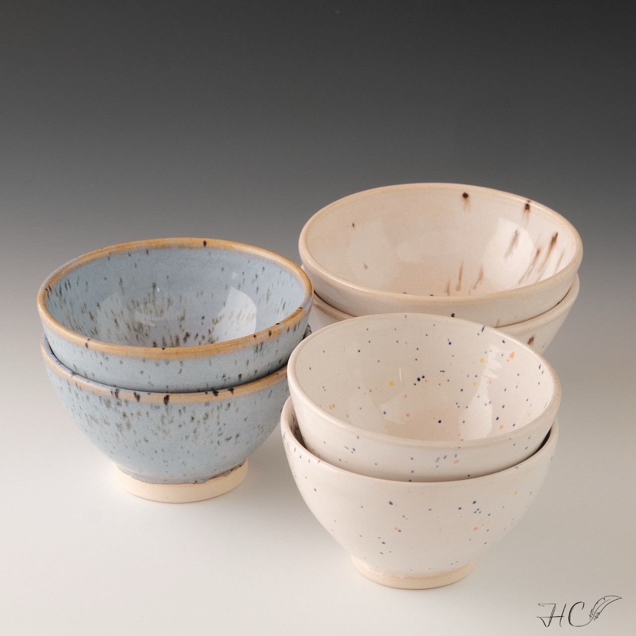 Pair of Stoneware Tea Cups