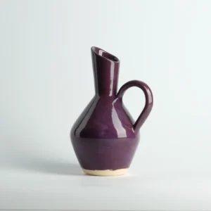 Small Stoneware Pitcher with 3 Cups