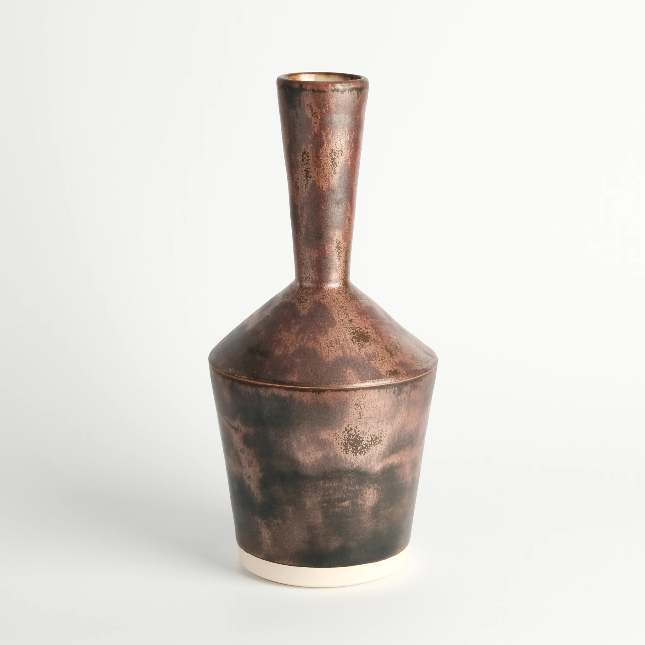 Angled Stoneware Vase