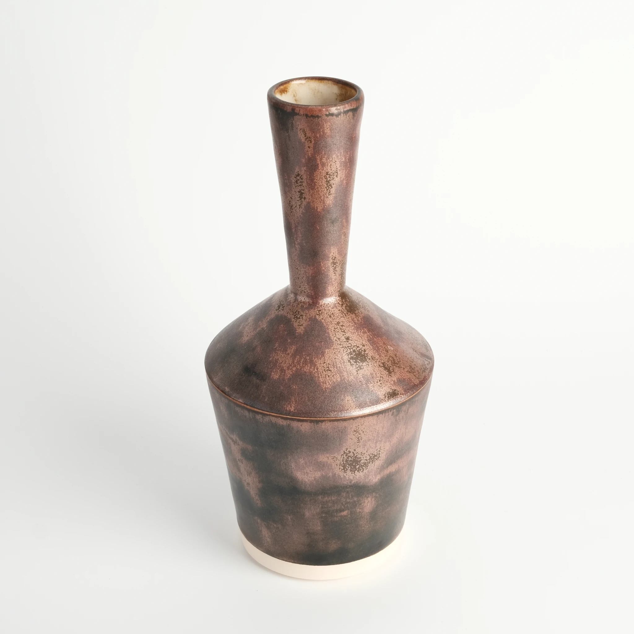 Angled Stoneware Vase