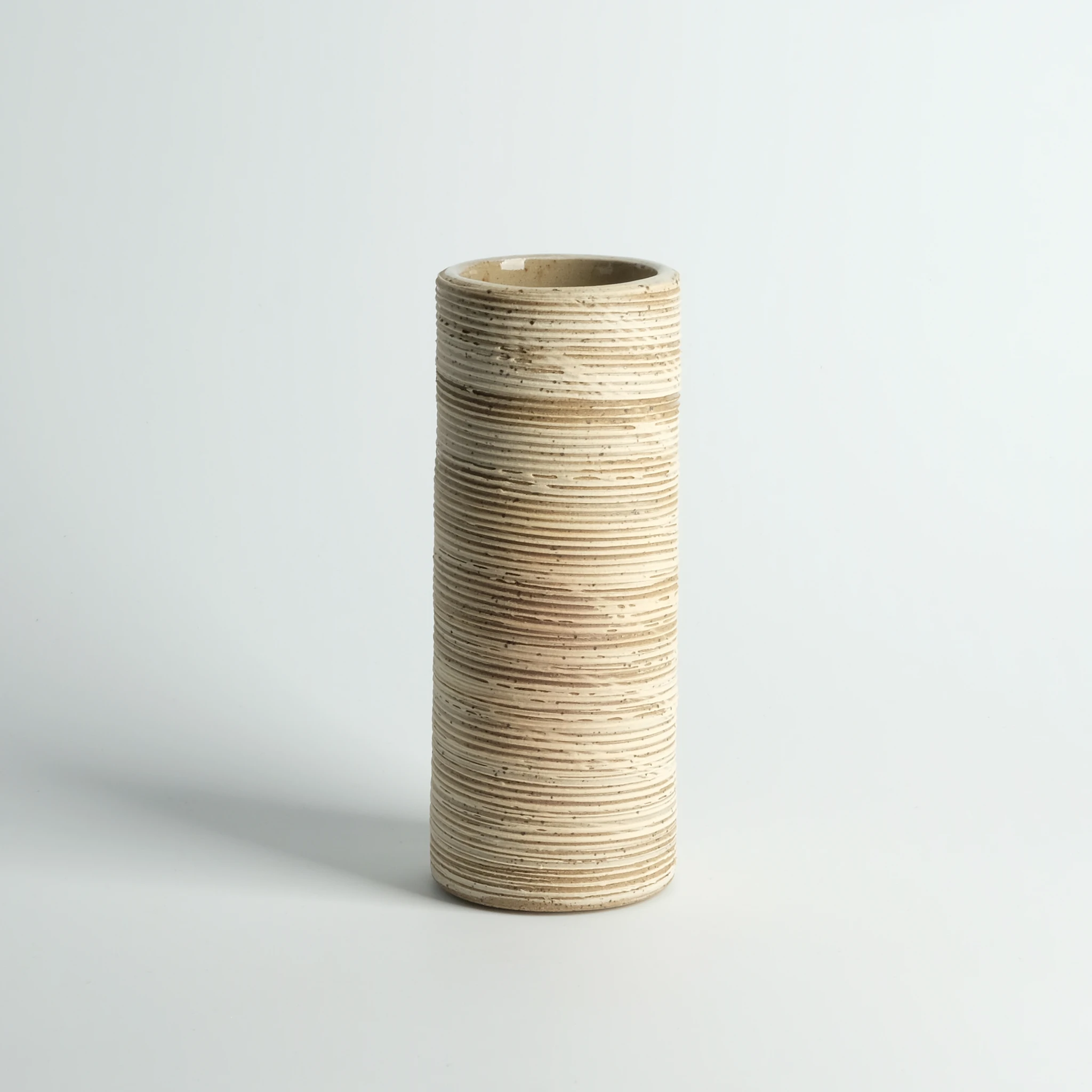 Straight Ribbed Vase