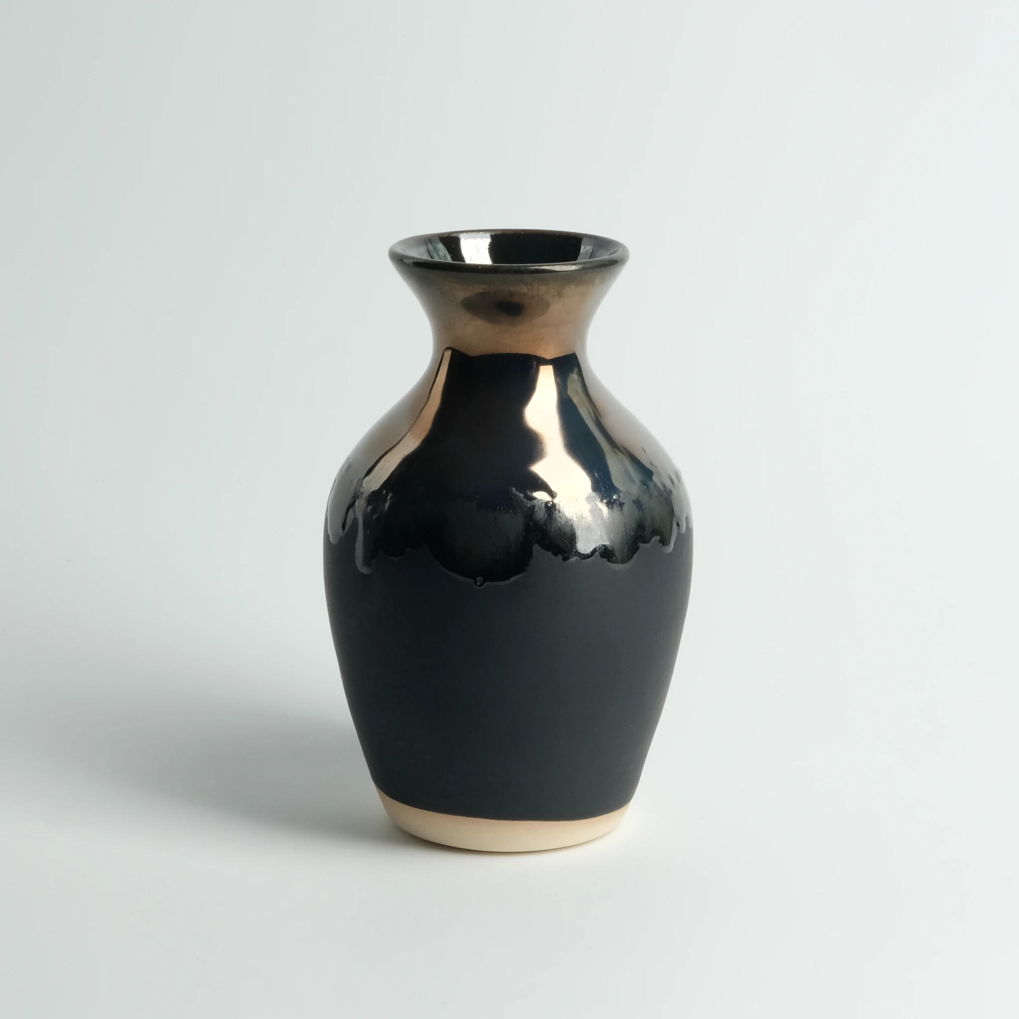 2 Small Stoneware Vases