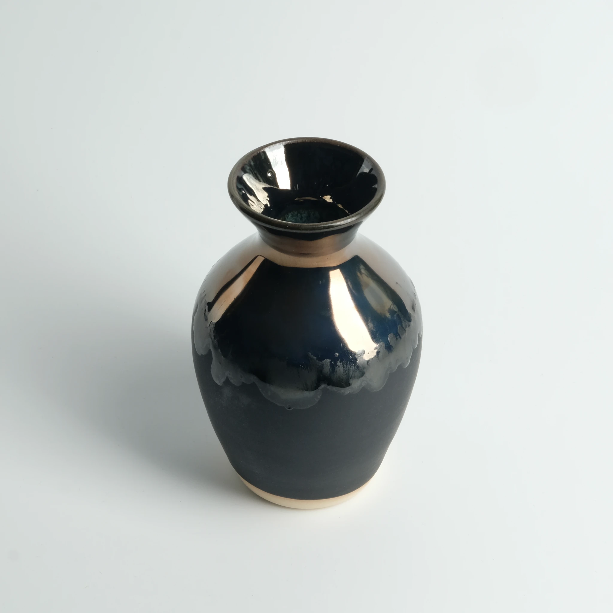 2 Small Stoneware Vases