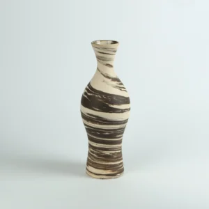 Curvaceous Marbled Vase