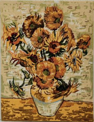 Unframed Sunflowers Needlepoint (after Van Gogh’s painting)