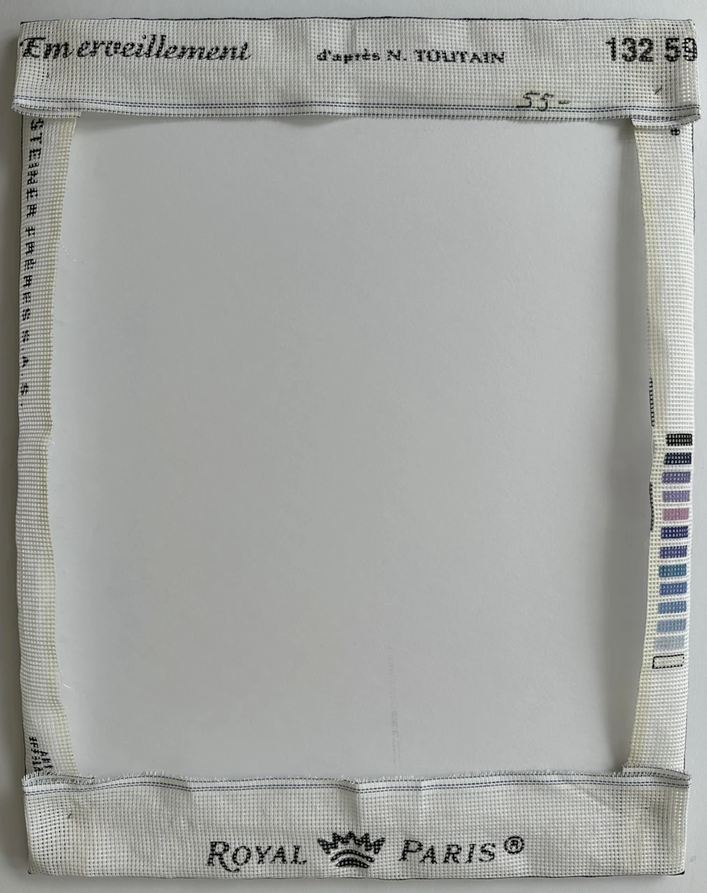 Wonder ("Emerveillement d’après N. Toutain") Needlepoint (unframed).
