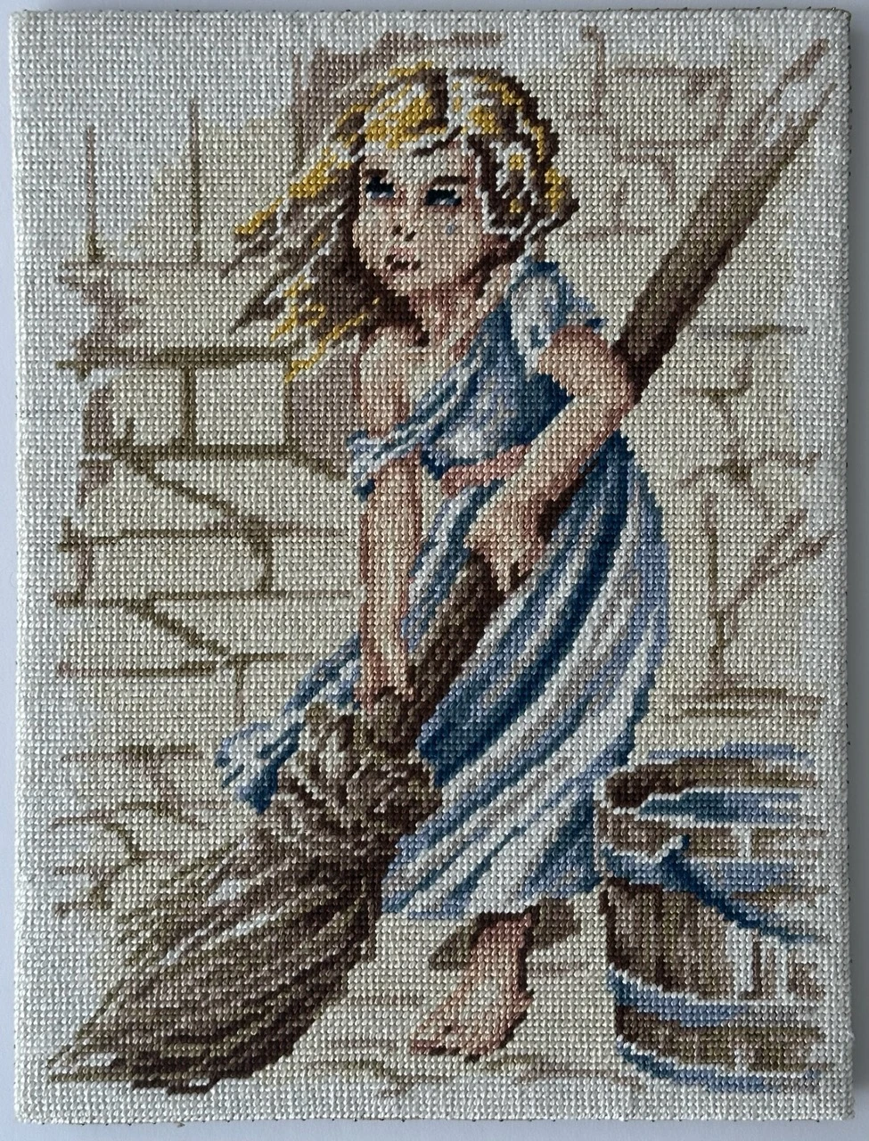 Unframed Finished "Cosette" Needlepoint