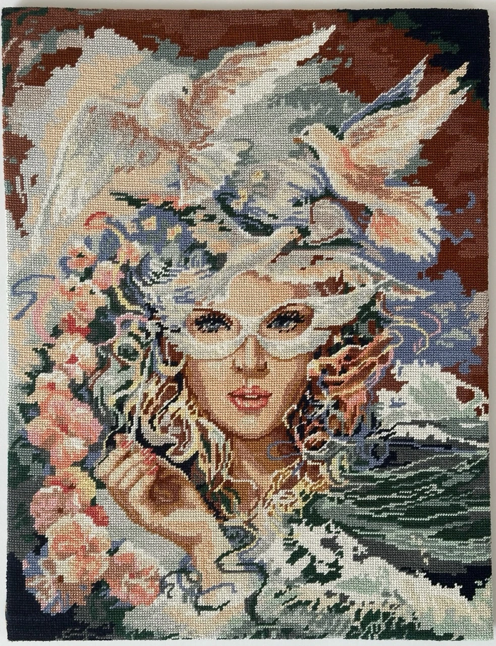 Unframed Finished "Dream" Needlepoint.