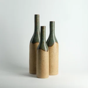 Speckled Stoneware Bottle Vase