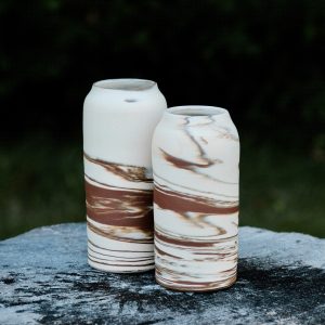 Marbled Stoneware Vase