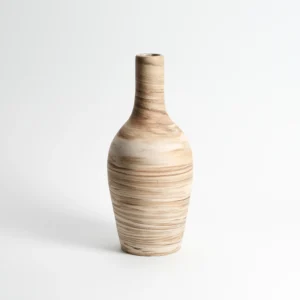 Marbled Stoneware Bottle Vase