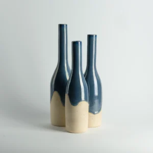 Speckled Stoneware Bottle Vase