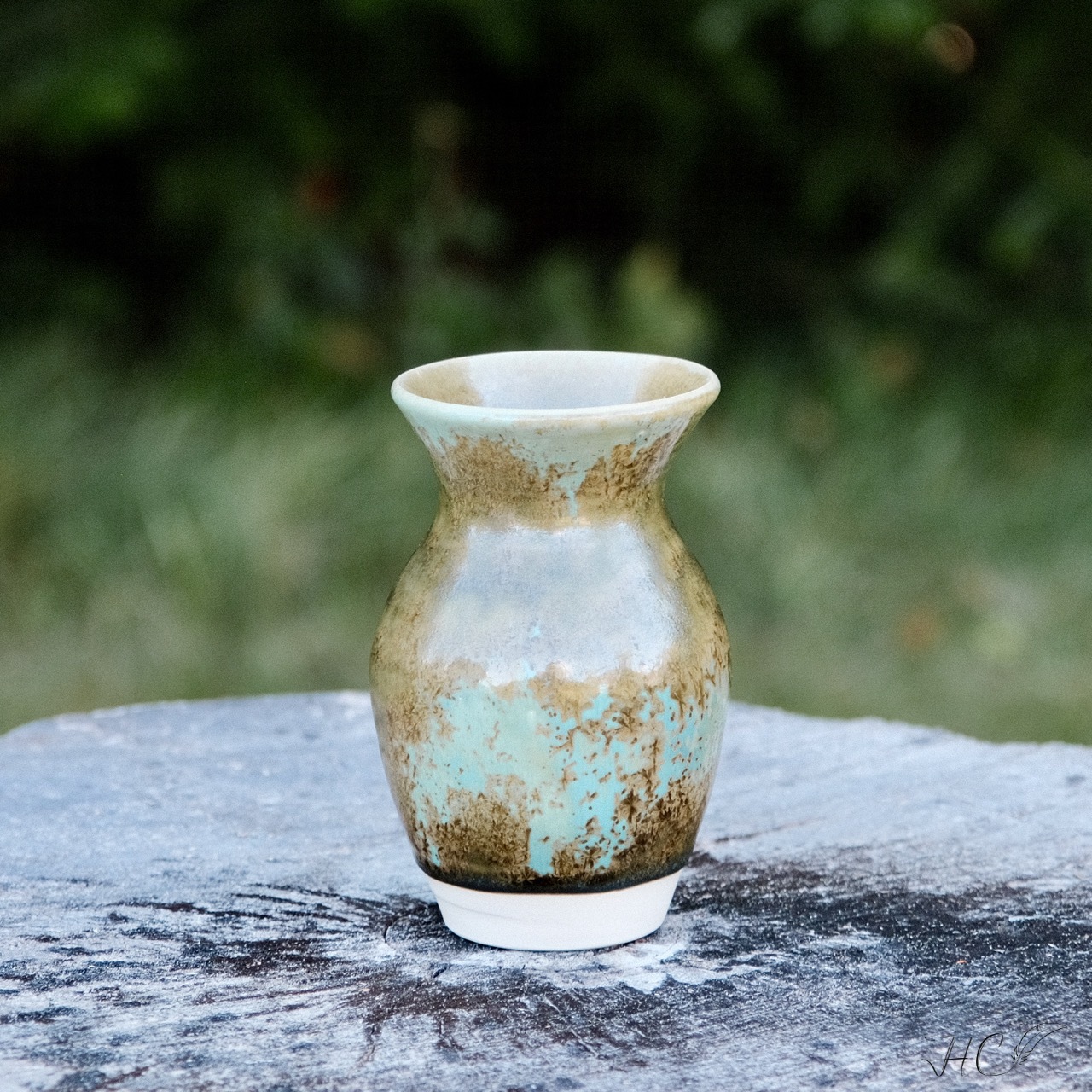 Jade Stoneware Vase