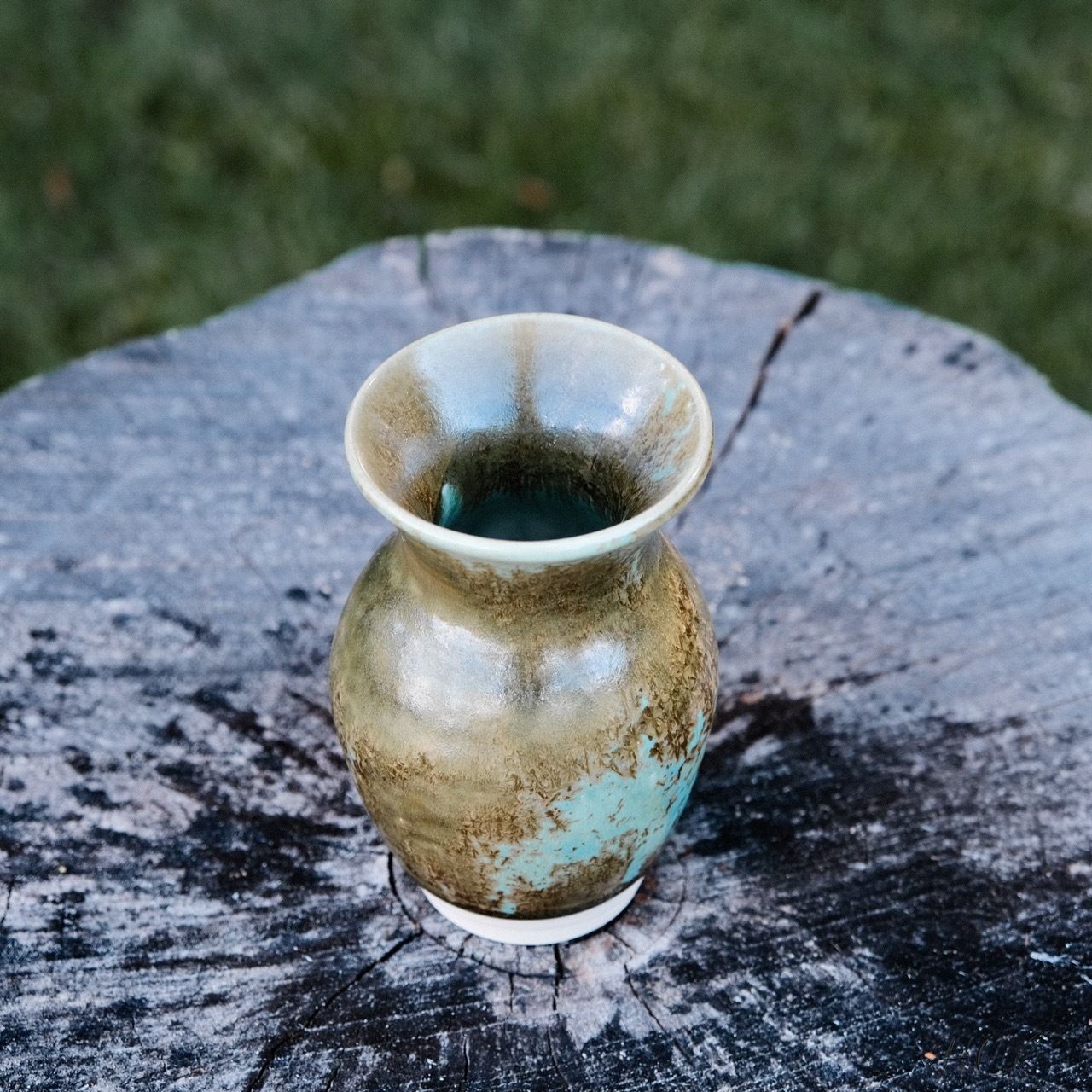 Jade Stoneware Vase - Image 2