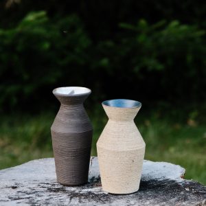 Textured Stoneware Vase