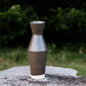 Tall Stoneware Angular Vase