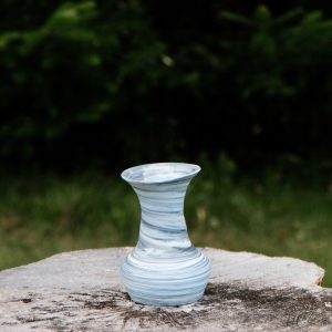 Wonky Marbled Porcelain Vase