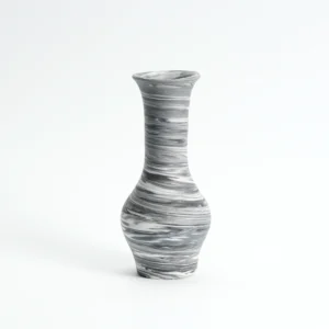 Wonky Marbled Porcelain Vase