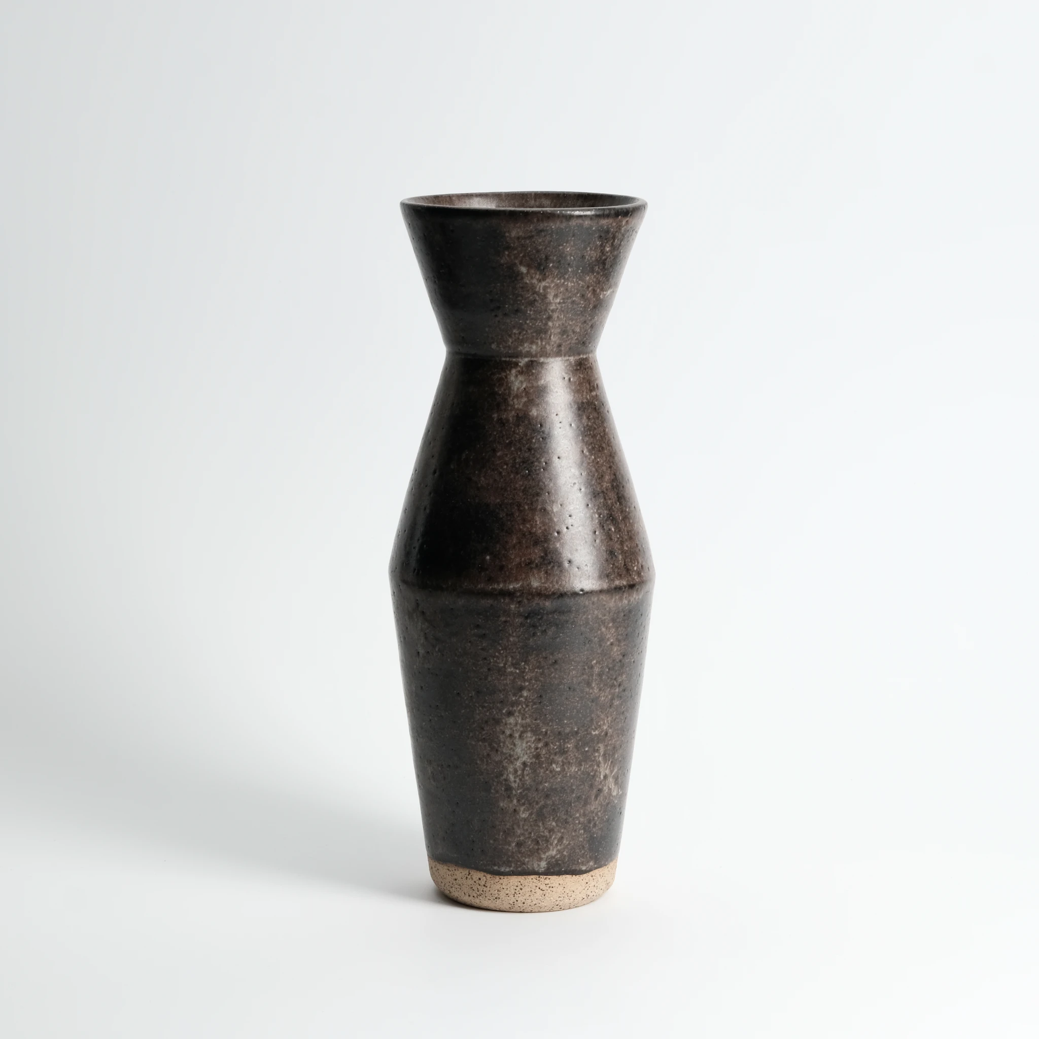 Angled Stoneware Vase