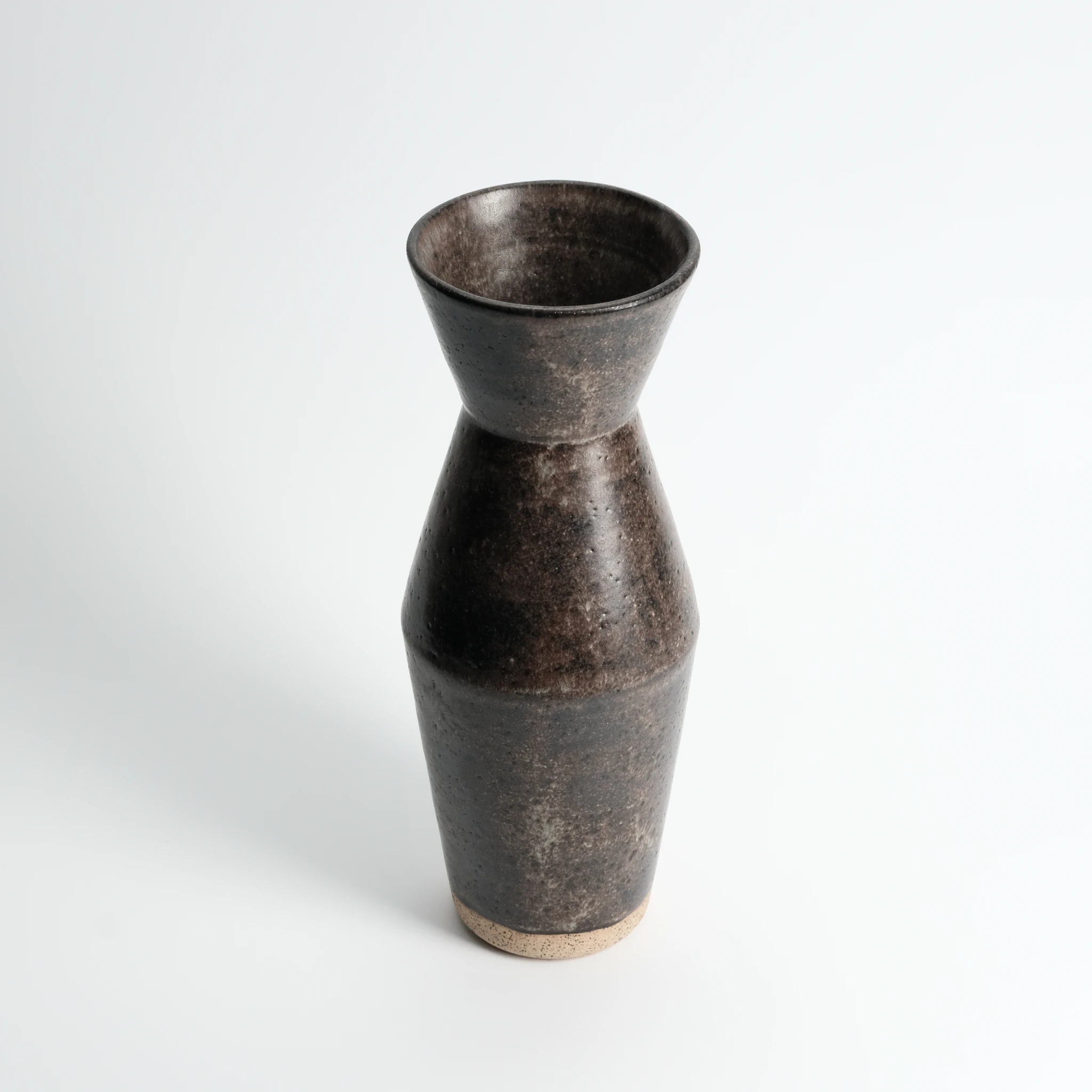 Angled Stoneware Vase