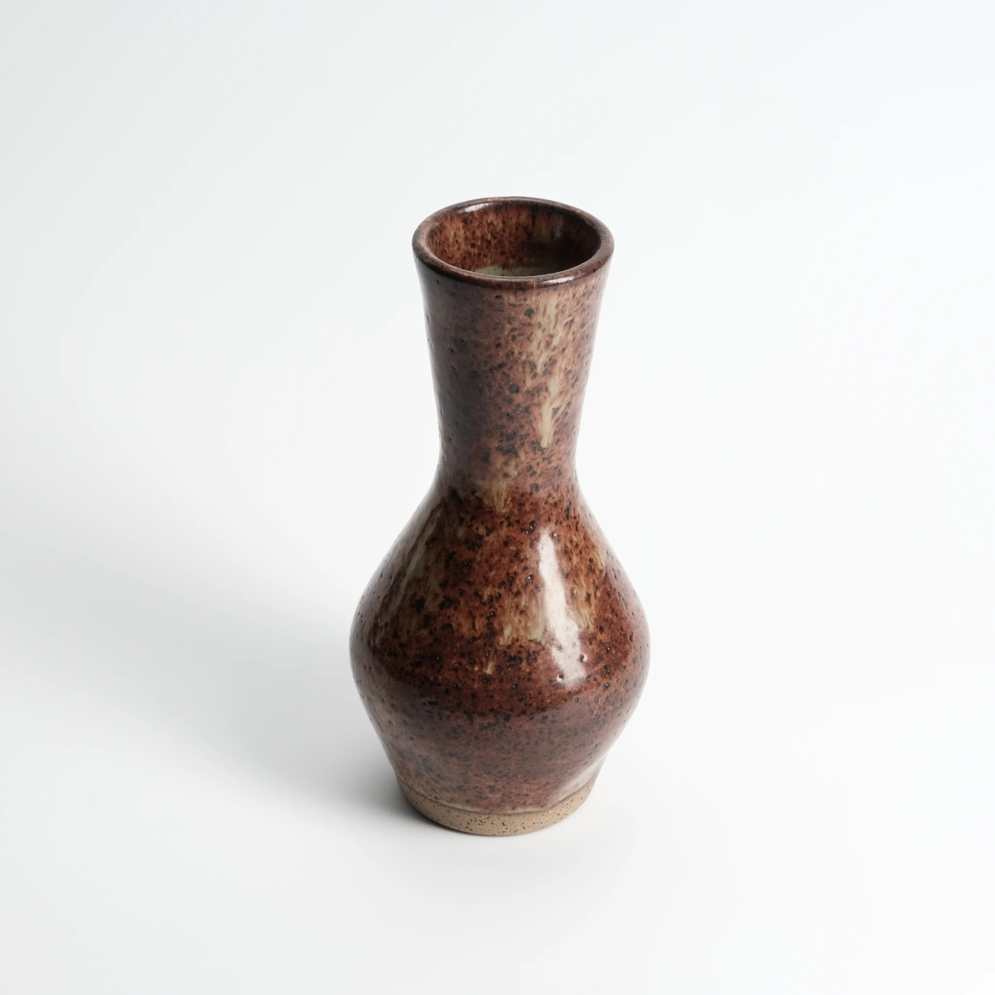 Angled Stoneware Vase