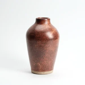 Tall Speckled Stoneware Vase